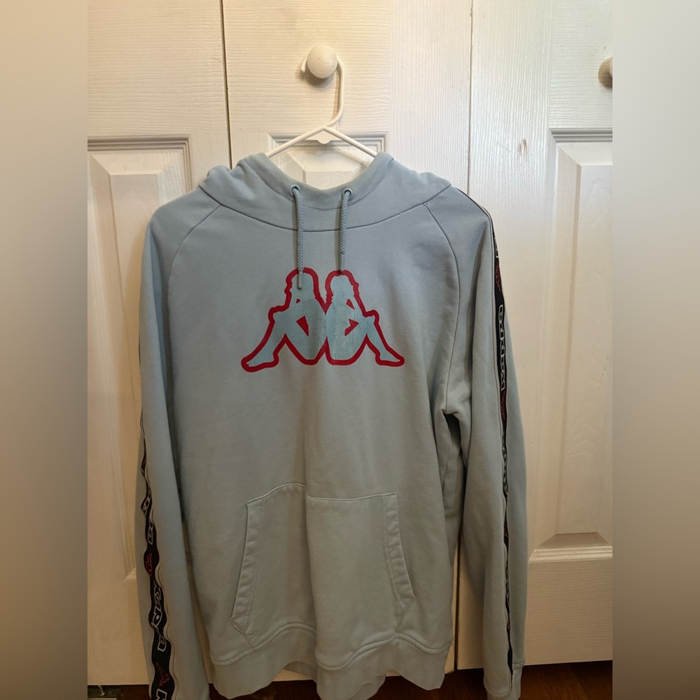 Large Light Blue Kappa Hoodie